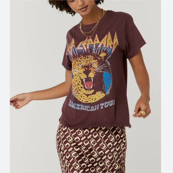 Daydreamer Def Leppard American Tour Tee Huckleberry Graphic Band S New - Picture 9 of 13